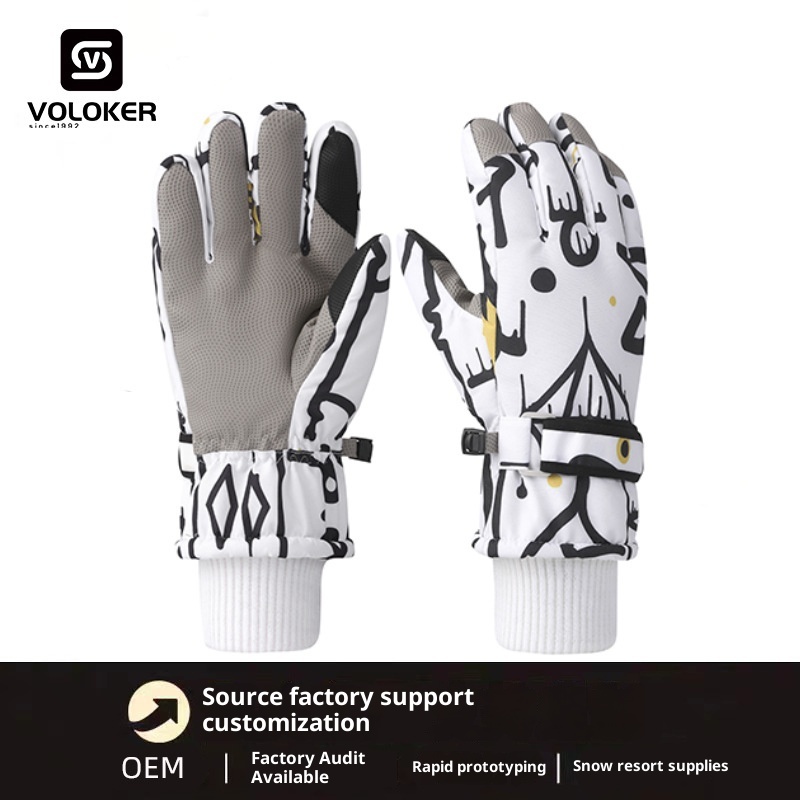 Guanti da ciclismo da uomo ActiveGo da sci invernali per sport all'aria aperta, caldi, foderati in pile, antivento, impermeabili, touchscreen_voghion.com