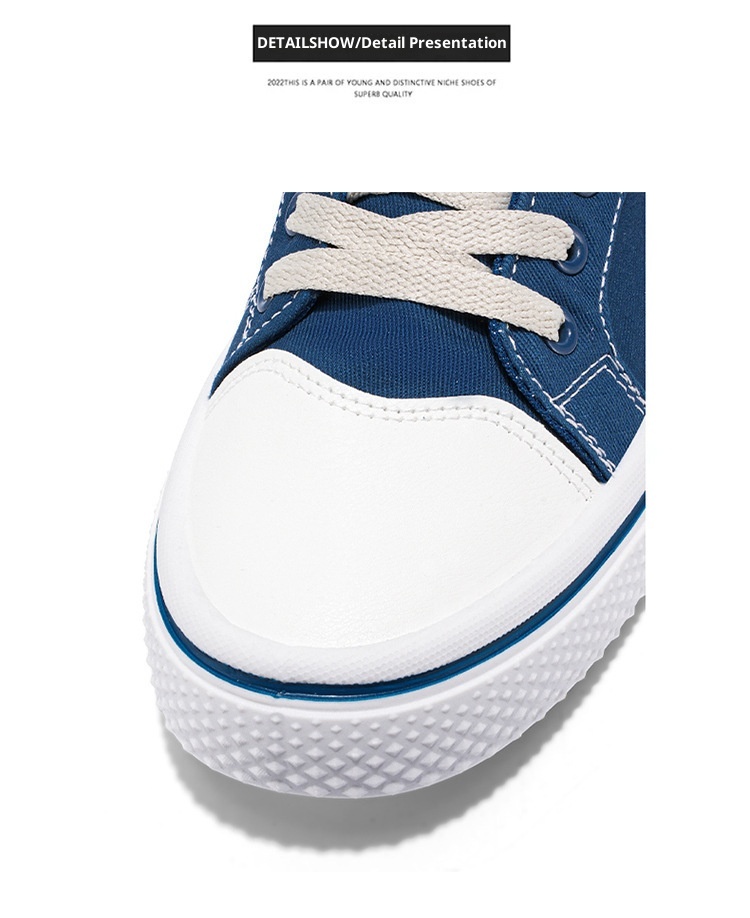 001 2024 Summer New Breathable Versatile Skate Men's Soft Sole Casual Sports Trendy Fashion Canvas Shoes_voghion.com