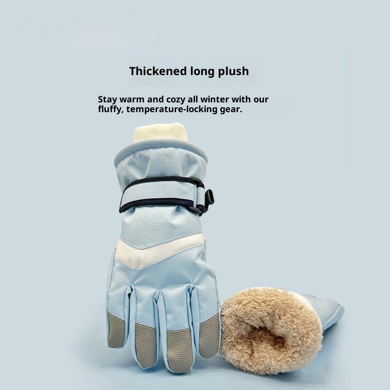 001 Volwassen Ski Fleece-gevoerde Warme Nieuwe Winter Fiets Outdoor Mannen en Vrouwen Touchscreen Handschoenen Fabriek Directe Verkoop_voghion.com