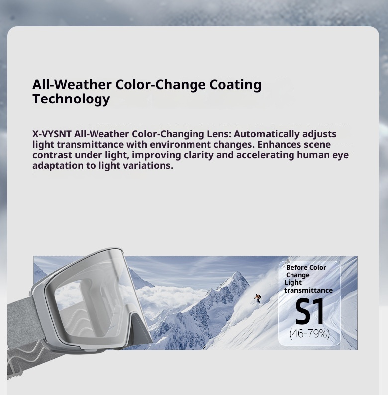 001 Universe Kapvoe Flip-Up Kayak Buğu Önleyici Profesyonel Açık Hava Dağcılığı Rüzgar Geçirmez Tek ve Çift Tahta Kar Gözlüğü_voghion.com