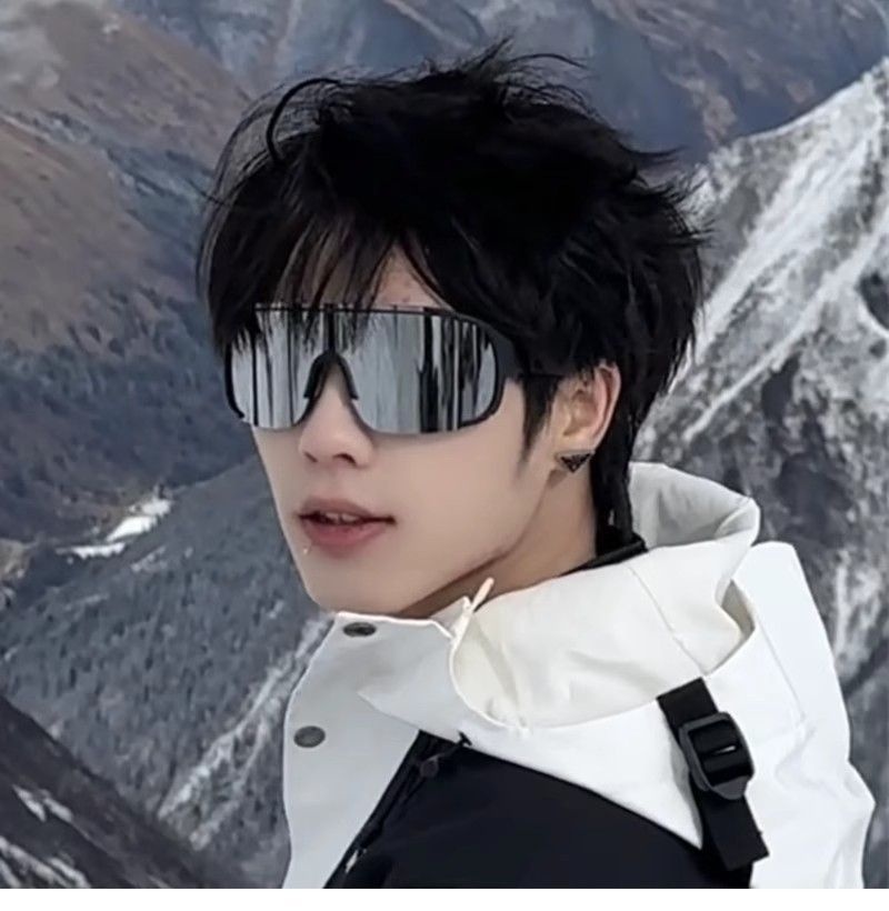 Lunettes de ski/vélo de montagne/route/VTT à monture large, coupe-vent, pour activités de plein air (001)._voghion.com