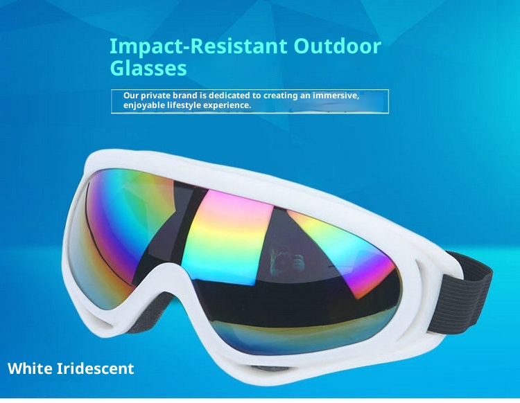 001 X400 Cycling Tactical Glasses Ski Single Layer Windproof Lightproof Unisex Equipment Snow Sports Outdoor Goggles_voghion.com