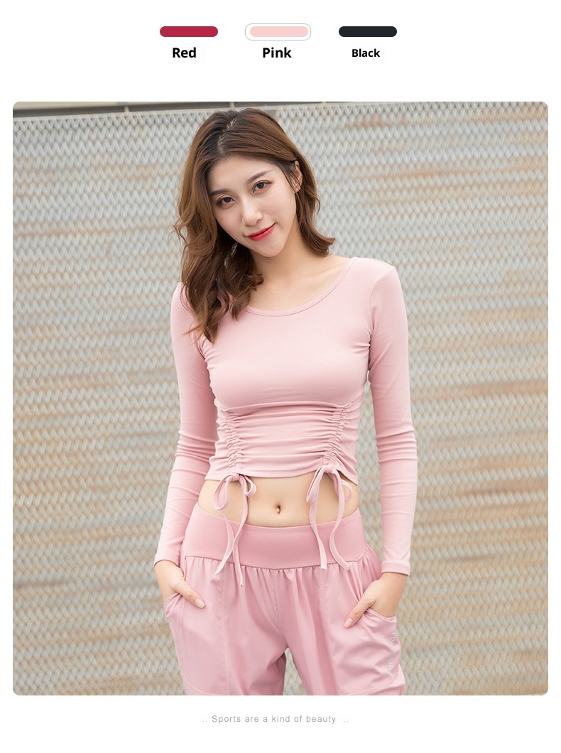 Abbigliamento sportivo basico autunno inverno, maglietta attillata, abbigliamento da allenamento, corsa all'aperto, yoga, manica lunga_voghion.com