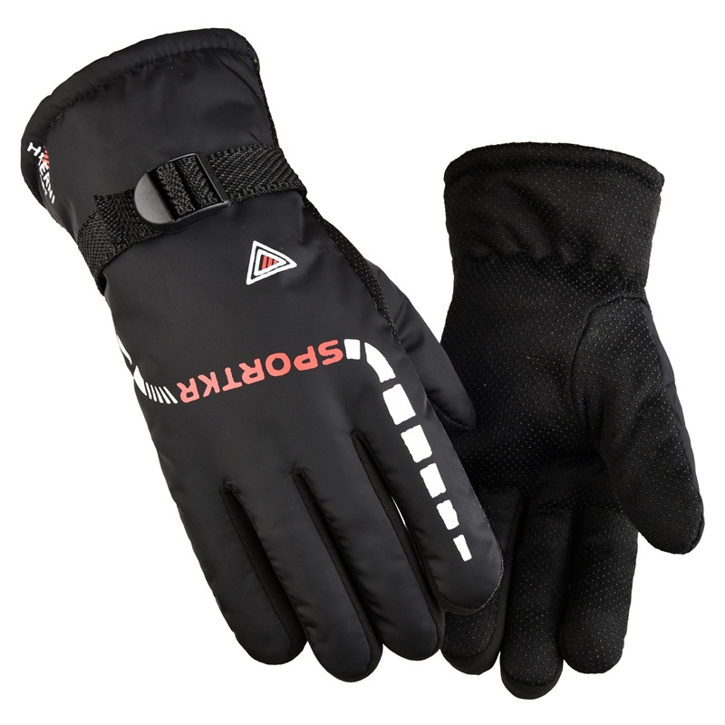 ActiveGo Men's Winter Warm Electric Bike Motorcycle Riding Fleece Lined Thickened Outdoor Sports Ski Gloves_voghion.com