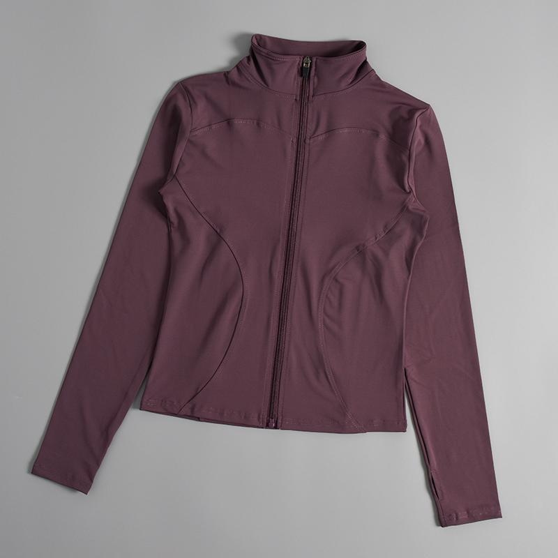 Nuova giacca fitness da donna aderente, ad asciugatura rapida, con protezione solare, dimagrante, a maniche lunghe, professionale, per corsa, allenamento sportivo e yoga_voghion.com