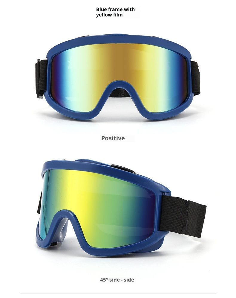 001 Neue Outdoor-Schneebrille Bergsteigen Sport Reiten Motorrad Wind Sand Bunte Skibrille_voghion.com