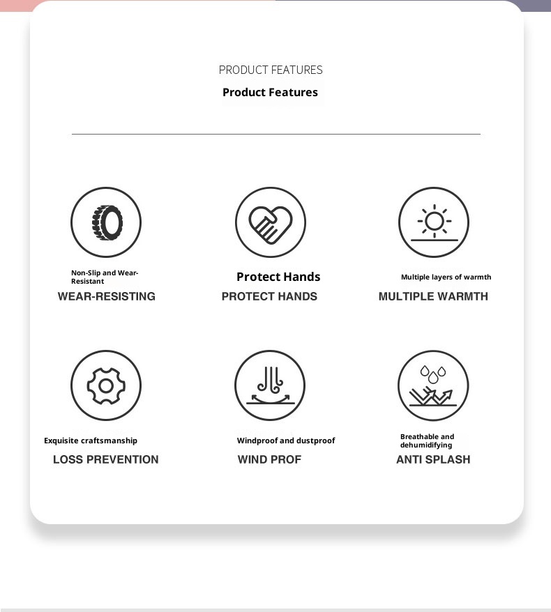 Guanti invernali ActiveGo da uomo per ciclismo, sport all'aria aperta, impermeabili, caldi, a dita intere, per sci, guida, touchscreen, in cotone_voghion.com