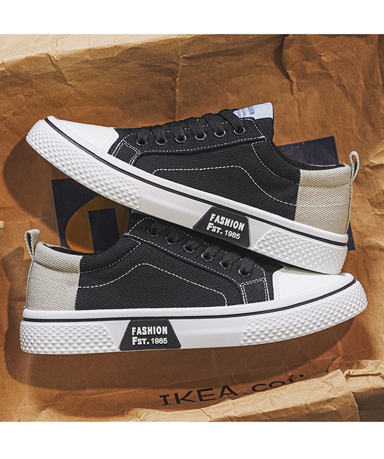 001 2024 Summer New Breathable Versatile Skate Men's Soft Sole Casual Sports Trendy Fashion Canvas Shoes_voghion.com