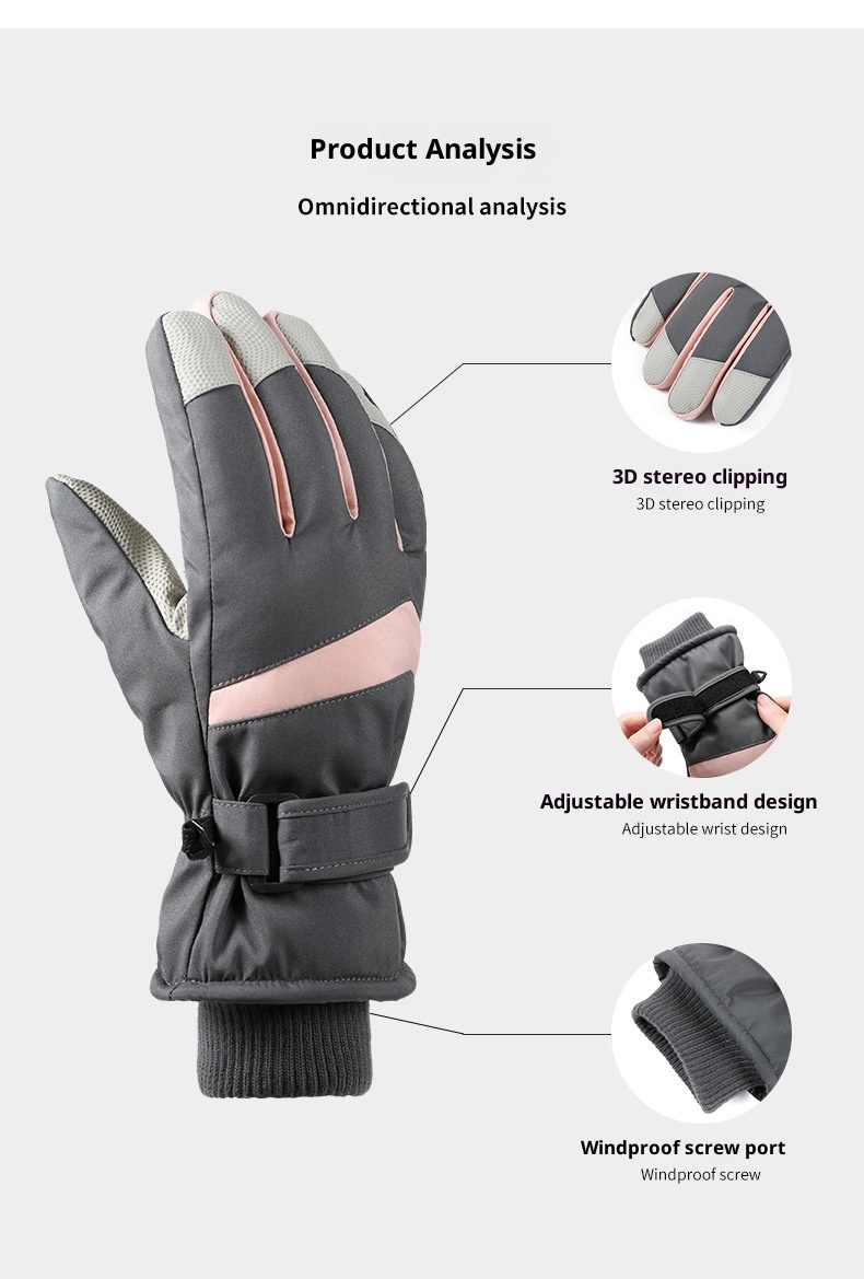 ActiveGo Winter Ski Voor Mannen En Vrouwen Buitensporten Fietsen Bergbeklimmen Sneeuw Warme Handschoenen Verdikt Winddicht Waterdicht_voghion.com