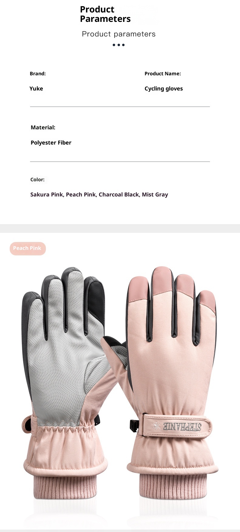 ActiveGo Skihandschuhe für Damen und Herren, Winterfleece-gefüttert, warm, für Outdoor-Aktivitäten wie Reiten und Bergsteigen, verdickt, wasserdicht_voghion.com