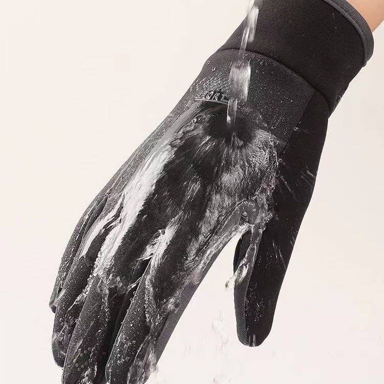 ActiveGo Autumn Winter Fleece-Lined Warm Outdoor Sports Cold-Proof Touchscreen Derong Driving Riding Ski Gloves For Men And Women_voghion.com