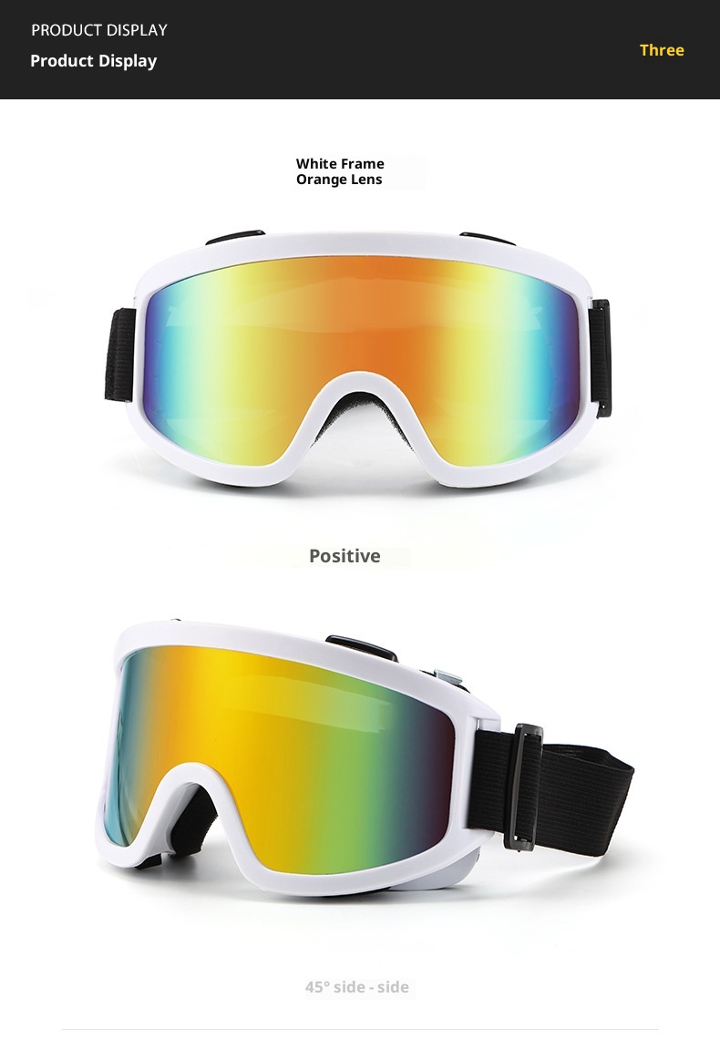 001 Neue Outdoor-Schneebrille Bergsteigen Sport Reiten Motorrad Wind Sand Bunte Skibrille_voghion.com