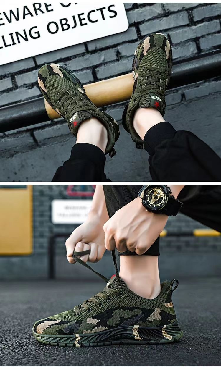 001 Camuflagem para Homens e Mulheres, Primavera, Verão, Outono, Inverno, Esportes ao Ar Livre, Caminhadas, Calçados de Verão, Construção_voghion.com