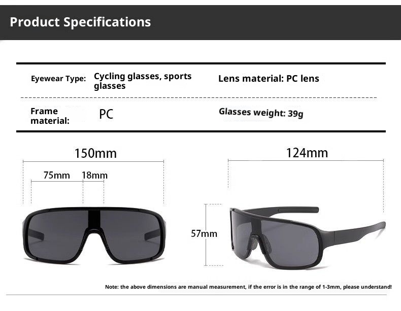 001 Esquí Ciclismo Deportes al aire libre Hombres y mujeres Montañismo Gafas de sol resistentes al viento Douyin Transmisión en vivo Dropshipping_voghion.com