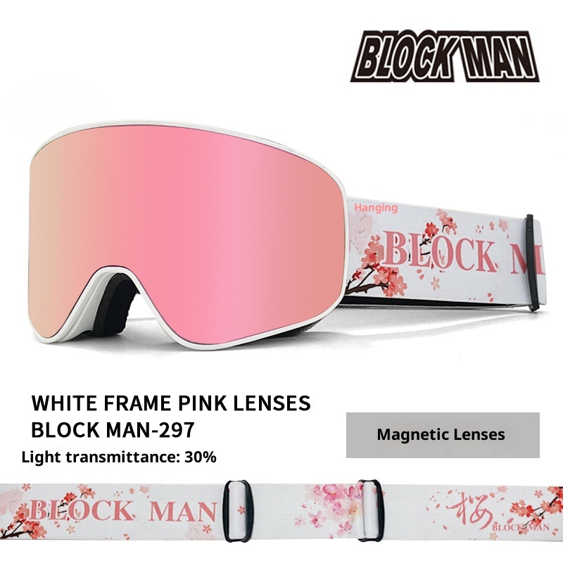 001 New Ski Winter Outdoor Sports Double Layer Anti-Fog Snowboard Goggles With Prescription Slot_voghion.com