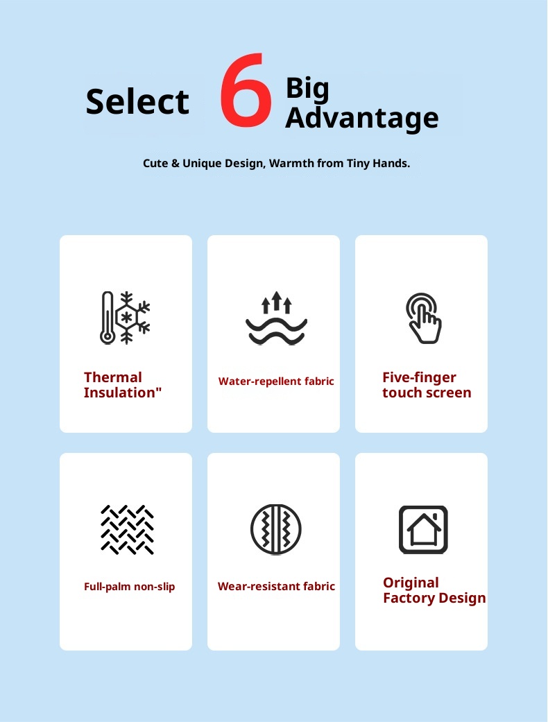 ActiveGo Children's Ski Gloves Factory Direct Wholesale Boys And Girls Full Sizes Winter Outdoor Skiing Snow Play Essentials Can_voghion.com