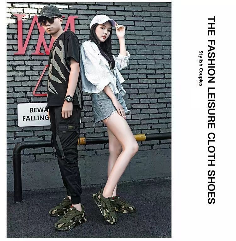 001 Camuflagem para Homens e Mulheres, Primavera, Verão, Outono, Inverno, Esportes ao Ar Livre, Caminhadas, Calçados de Verão, Construção_voghion.com