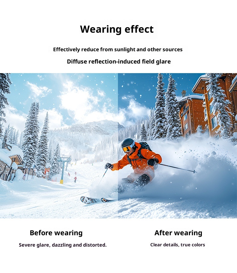 001 Neue Outdoor-Schneebrille Bergsteigen Sport Reiten Motorrad Wind Sand Bunte Skibrille_voghion.com