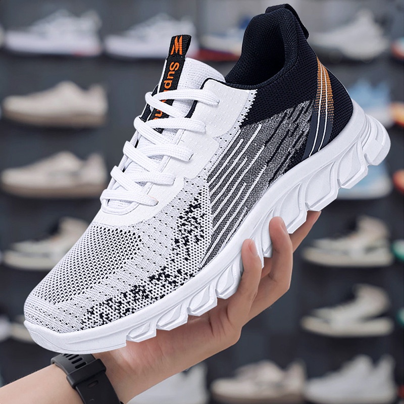 001 2025 Autumn New Sneakers Export Men's One-Piece Dropshipping Lace-Up Running Fashion Trend Shoes For Men_voghion.com