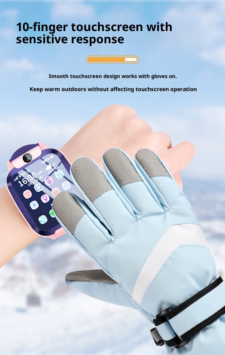 ActiveGo Children's Ski Gloves Factory Direct Wholesale Boys And Girls Full Sizes Winter Outdoor Skiing Snow Play Essentials Can_voghion.com