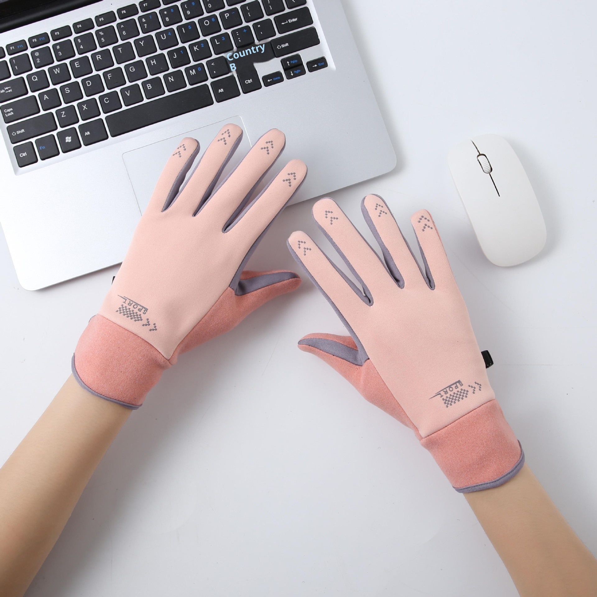 ActiveGo Autumn Winter Fleece-Lined Warm Outdoor Sports Cold-Proof Touchscreen Derong Driving Riding Ski Gloves For Men And Women_voghion.com