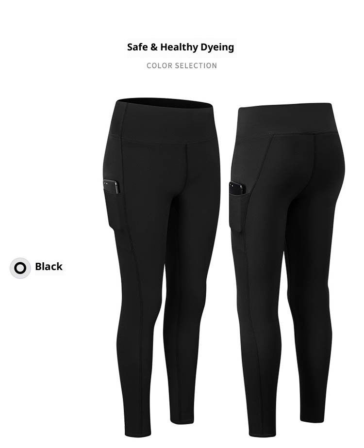 New Double-Sided Brocade Bare Sensation Yoga For Women With Pockets, High Waist, Tummy Control, Hip Lift, Sports Fitness_voghion.com