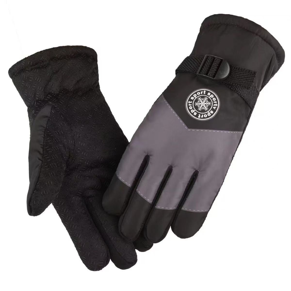 Gants de ski d'hiver ActiveGo pour hommes et femmes, gants de cyclisme chauds, imperméables et antidérapants en polaire épaisse et coton pour couples._voghion.com