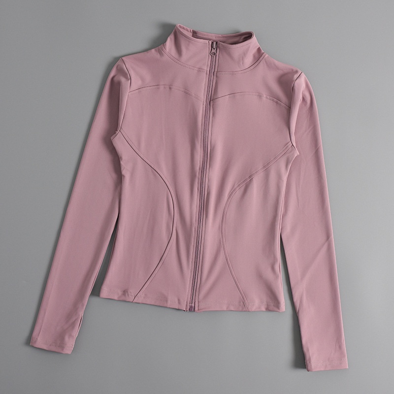 Nuova giacca fitness da donna aderente, ad asciugatura rapida, con protezione solare, dimagrante, a maniche lunghe, professionale, per corsa, allenamento sportivo e yoga_voghion.com
