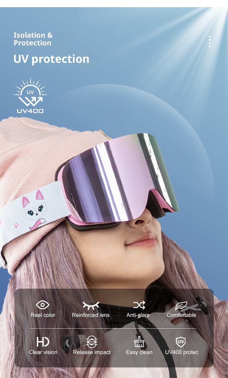 001 Cylindrical Full Real Film Ski REVO Double Layer Anti-Fog Windproof Snow Goggles Compatible With Prescription/HX16_voghion.com