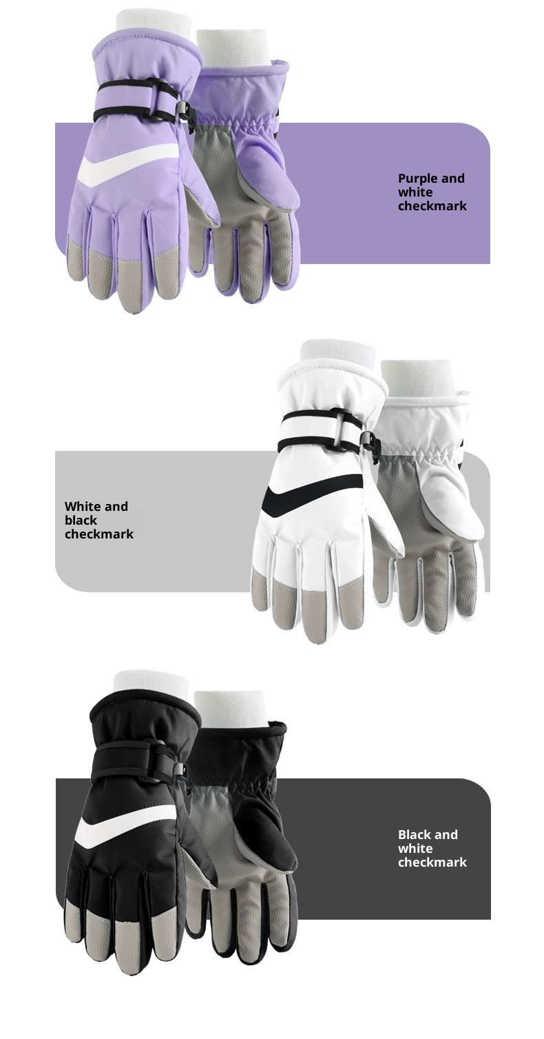 ActiveGo Children's Ski Gloves Factory Direct Wholesale Boys And Girls Full Sizes Winter Outdoor Skiing Snow Play Essentials Can_voghion.com