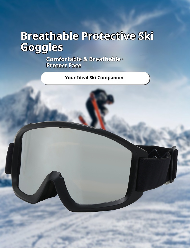 001 2025 Winter New Adult Double-Layer Anti-Fog HD Aspheric Snow Protection Mountaineering Ski Goggles Anti-Snow Blindness_voghion.com