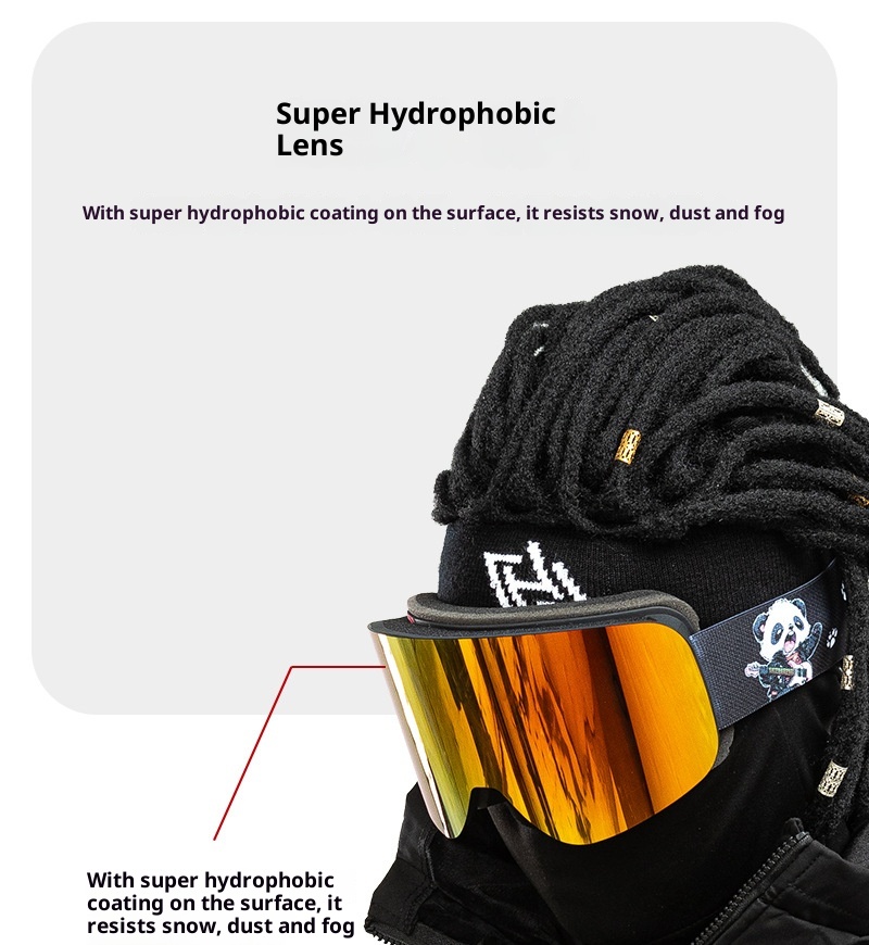 001 Cylindrical Full Real Film Ski REVO Double Layer Anti-Fog Windproof Snow Goggles Compatible With Prescription/HX16_voghion.com