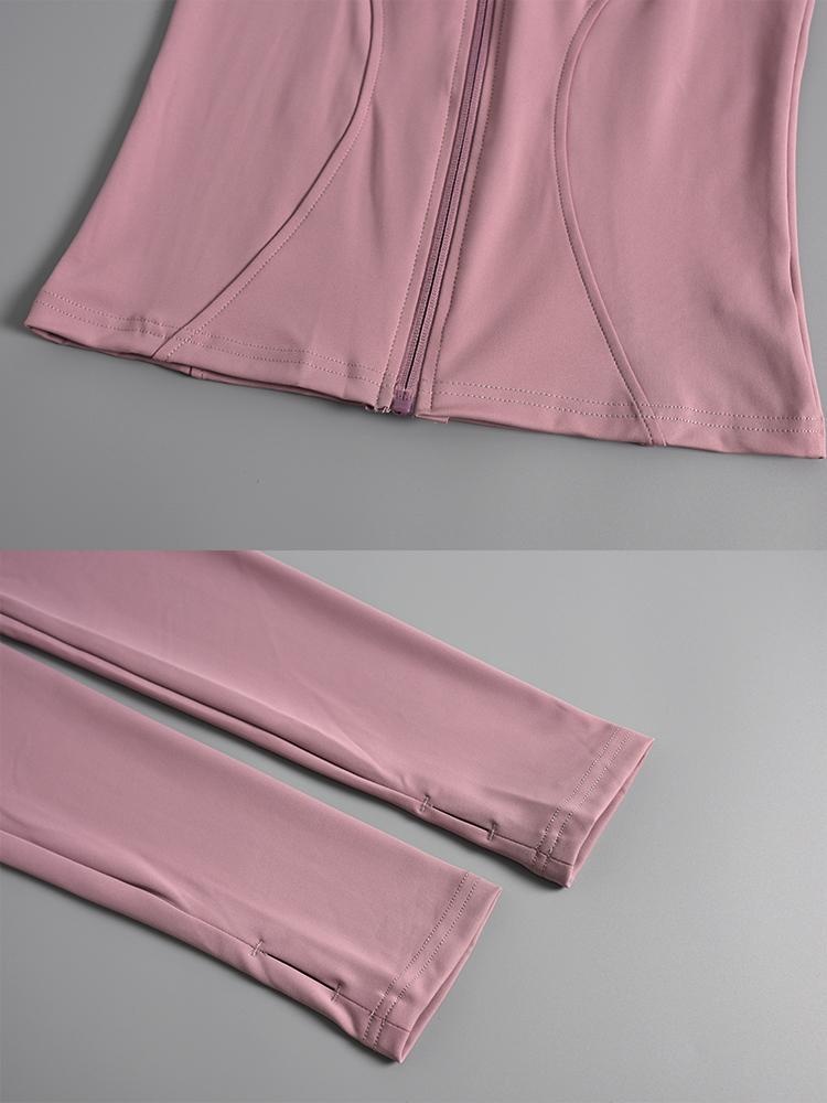 Nuova giacca fitness da donna aderente, ad asciugatura rapida, con protezione solare, dimagrante, a maniche lunghe, professionale, per corsa, allenamento sportivo e yoga_voghion.com