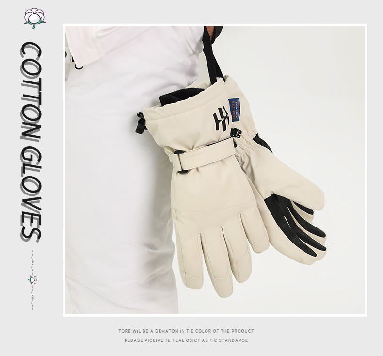 ActiveGo Sports Outdoor Ski voor dames Winter Fleece gevoerde verdikte fietshandschoenen Koudebestendig Touchscreen Waterdichte warme handschoenen_voghion.com