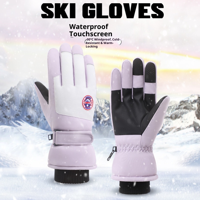 ActiveGo Winter-Radbekleidung für Erwachsene, Touchscreen-kompatibel, warm, mit Fleece gefüttert, dickwandig, kälte- und winddicht, für Damen und Herren, geeignet für Radfahren und Outdoor-Aktivitäten_voghion.com