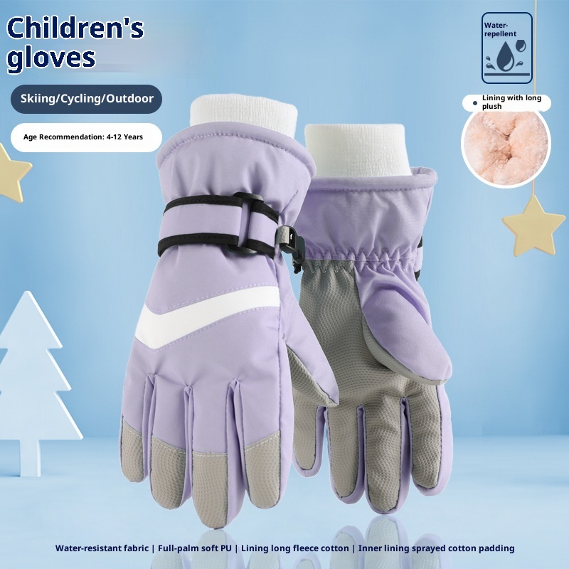 ActiveGo Children's Ski Gloves Factory Direct Wholesale Boys And Girls Full Sizes Winter Outdoor Skiing Snow Play Essentials Can_voghion.com