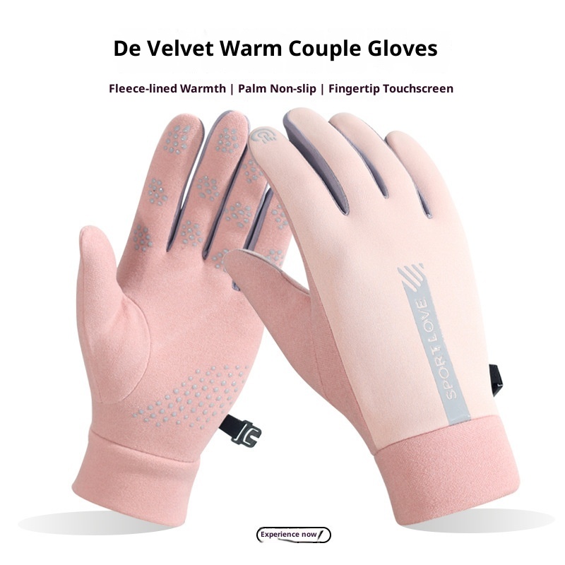 Guanti invernali ActiveGo da uomo per ciclismo, sport all'aria aperta, impermeabili, caldi, a dita intere, per sci, guida, touchscreen, in cotone_voghion.com