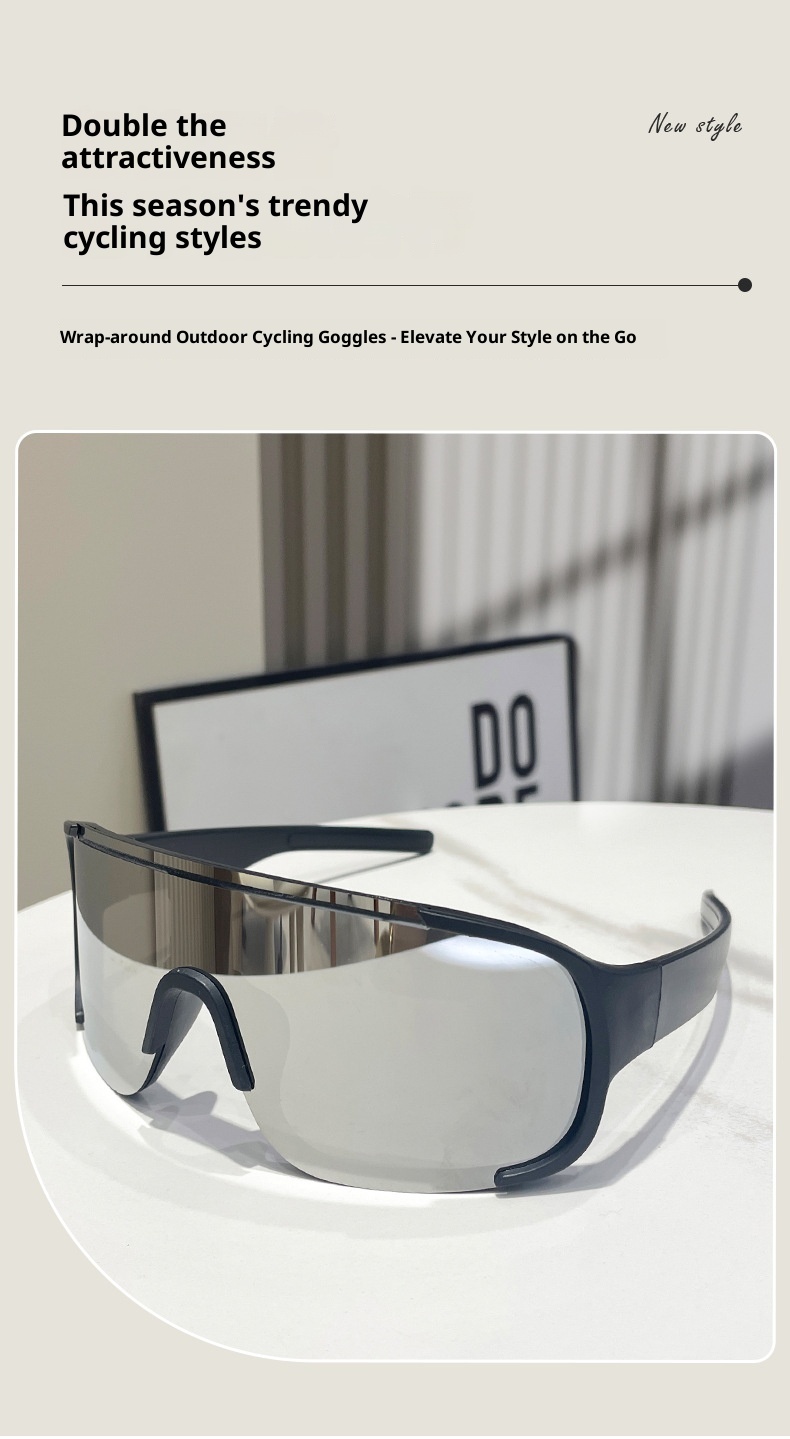 Gafas de esquí y montaña para hombre, resistentes al viento, para ciclismo y deportes al aire libre, con montura grande y gafas de sol integradas. Modelo 001._voghion.com