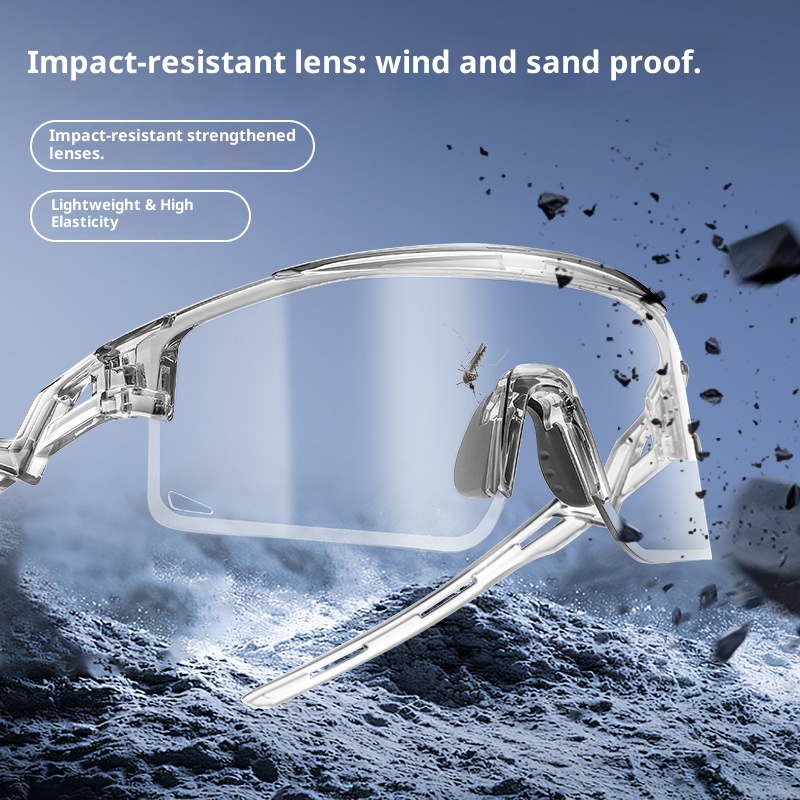 Lunettes de cyclisme intelligentes à changement de couleur 001 pour hommes et femmes, protection UV, lunettes de vélo, de course à pied et de ski en extérieur, résistantes à la poussière_voghion.com