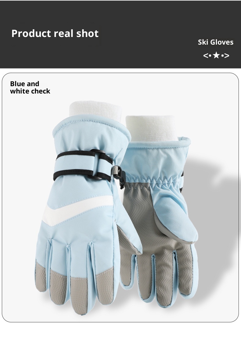 001 Volwassen Ski Fleece-gevoerde Warme Nieuwe Winter Fiets Outdoor Mannen en Vrouwen Touchscreen Handschoenen Fabriek Directe Verkoop_voghion.com