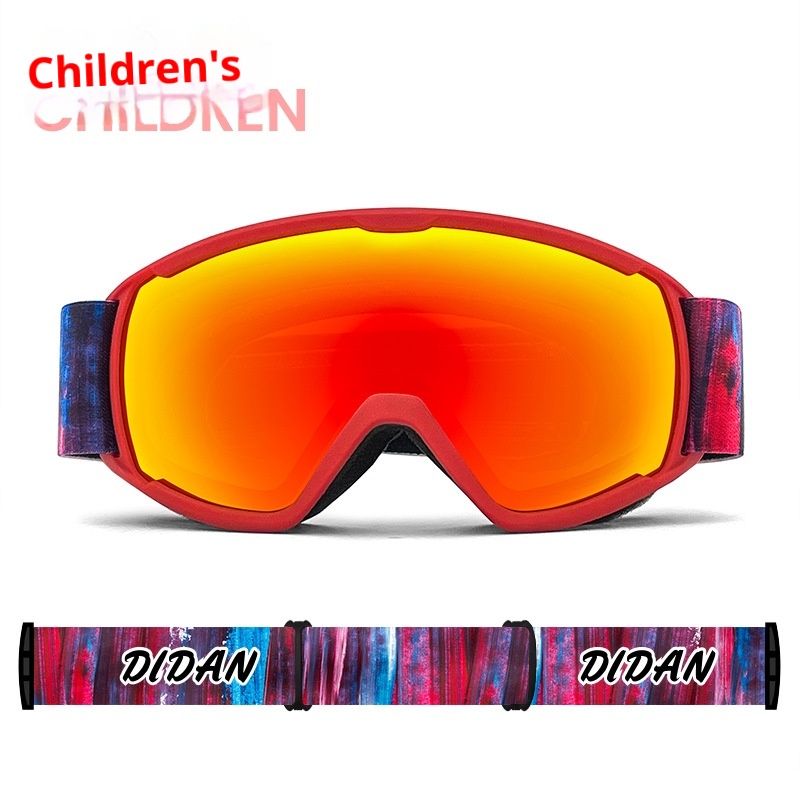 001 Occhiali da neve per bambini, ragazzi e ragazze, traspiranti, antiappannamento, cilindrici, da uomo_voghion.com