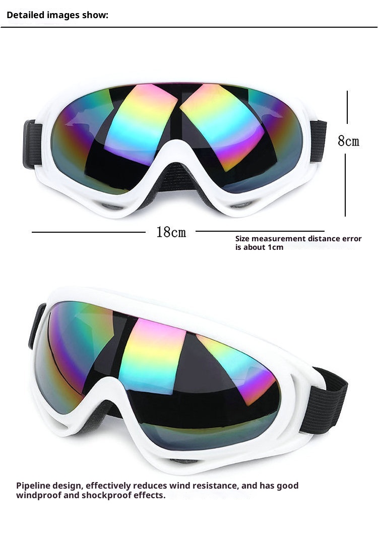 001 X400 Cycling Tactical Glasses Ski Single Layer Windproof Lightproof Unisex Equipment Snow Sports Outdoor Goggles_voghion.com