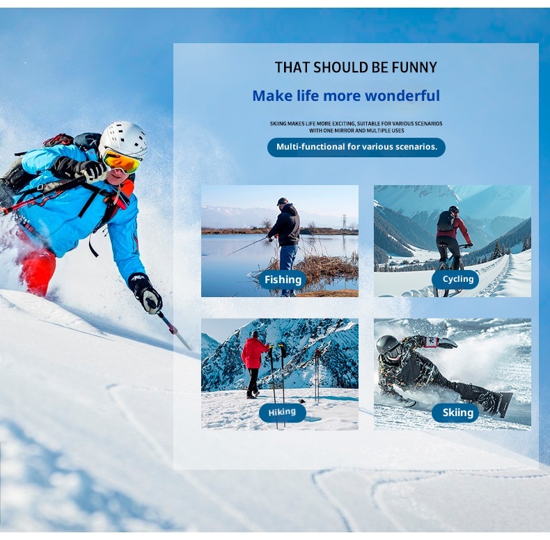 001 Cross-Border New Model Cylindrical Double-Layer Anti-Fog Ski Glasses Adult Myopia Windproof Snow Goggles Protective Gear_voghion.com