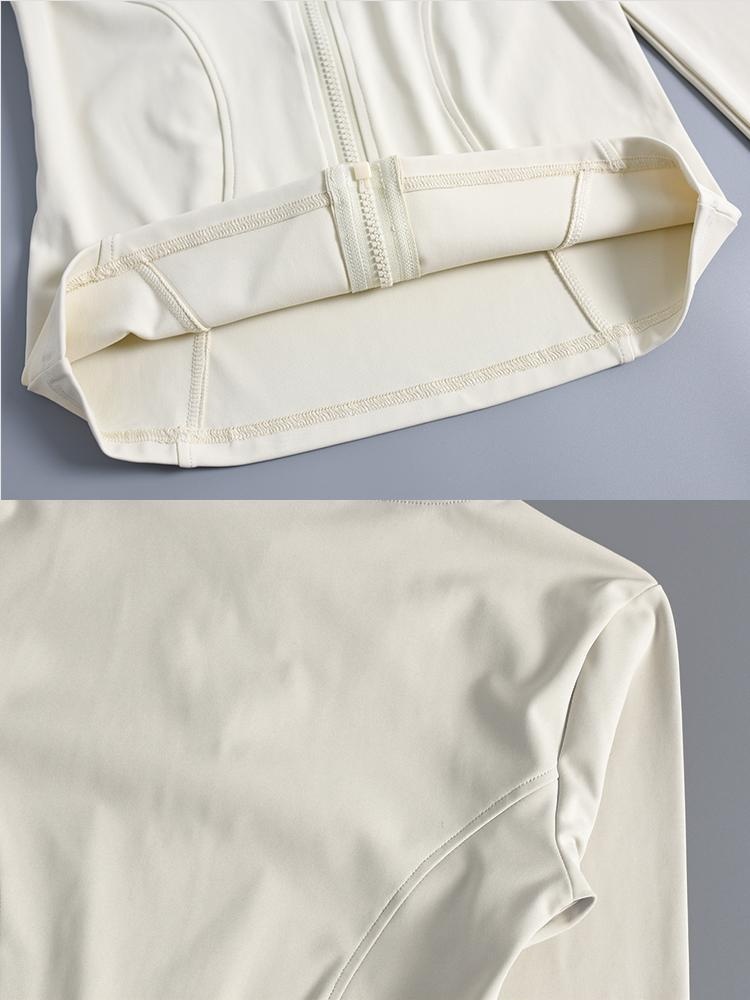 Nuova giacca fitness da donna aderente, ad asciugatura rapida, con protezione solare, dimagrante, a maniche lunghe, professionale, per corsa, allenamento sportivo e yoga_voghion.com