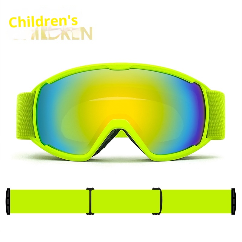 001 Occhiali da neve per bambini, ragazzi e ragazze, traspiranti, antiappannamento, cilindrici, da uomo_voghion.com