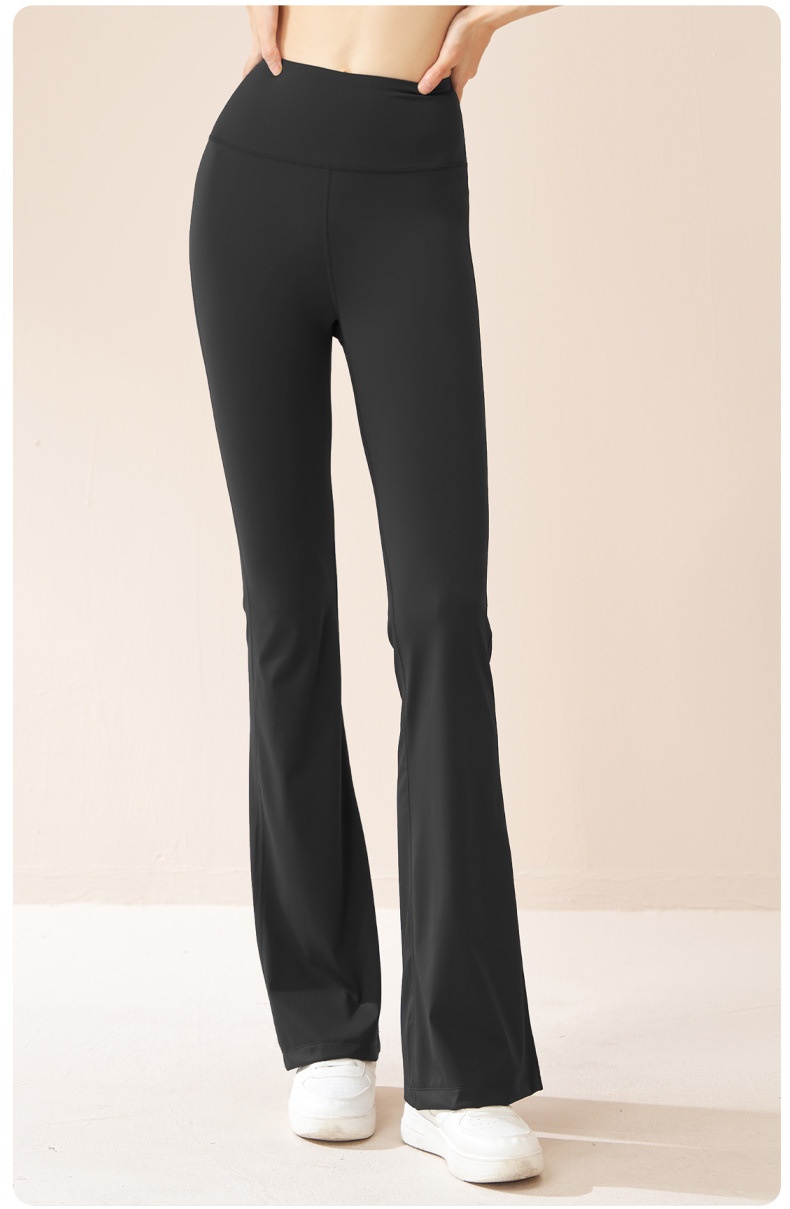 ActiveGo ActiveGo Juyitang Outdoor Sports Fitness Flared Waist Hip Lift Tummy Control High Elastic Slimming Yoga Wide Leg Pants For Women_voghion.com