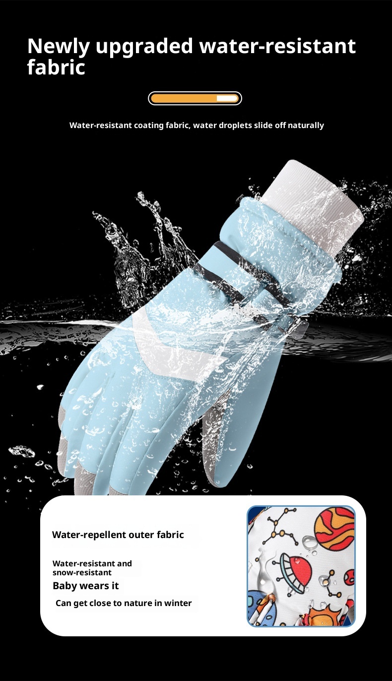 ActiveGo Children's Ski Gloves Factory Direct Wholesale Boys And Girls Full Sizes Winter Outdoor Skiing Snow Play Essentials Can_voghion.com