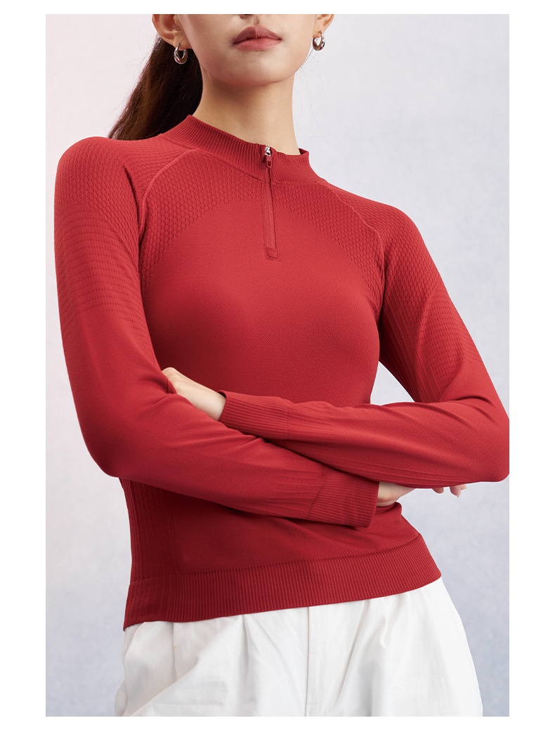 T-shirt à manches longues pour femme, coupe ajustée, idéal pour le fitness, la course à pied, l'entraînement en extérieur, le yoga et les loisirs._voghion.com