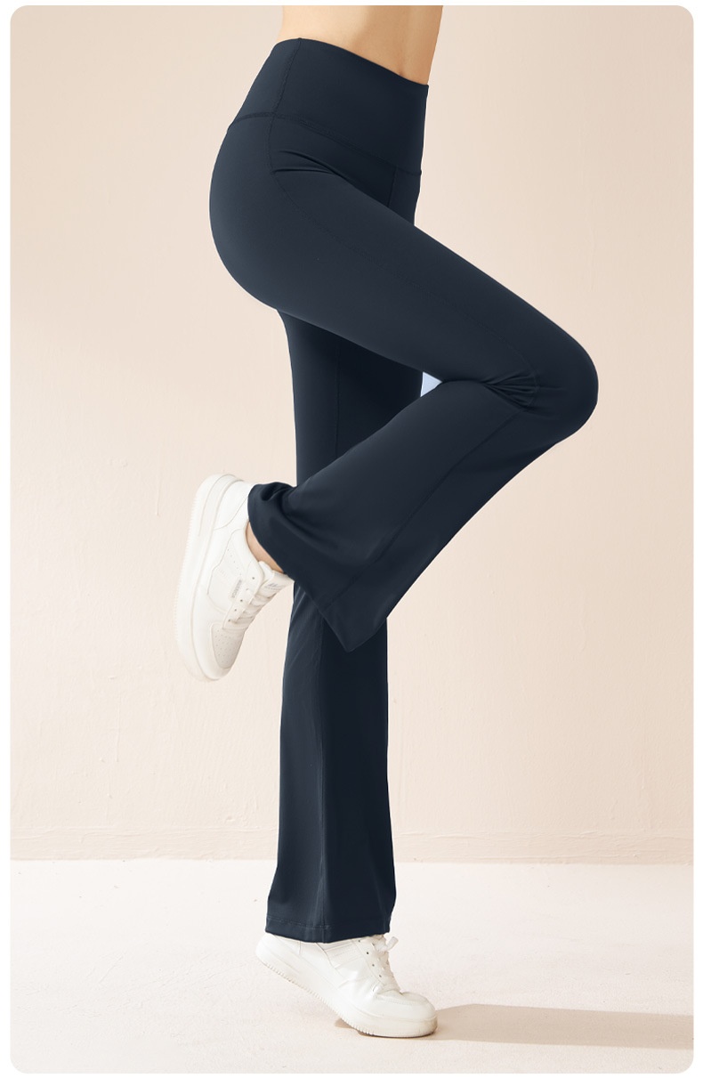 ActiveGo ActiveGo Juyitang Outdoor Sports Fitness Flared Waist Hip Lift Tummy Control High Elastic Slimming Yoga Wide Leg Pants For Women_voghion.com