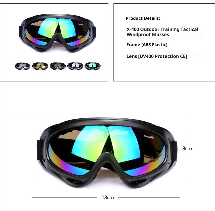 001 X400 Unisex Sports Protective Windproof Children's Ski Goggles Outdoor Motorcycle Riding Glasses_voghion.com